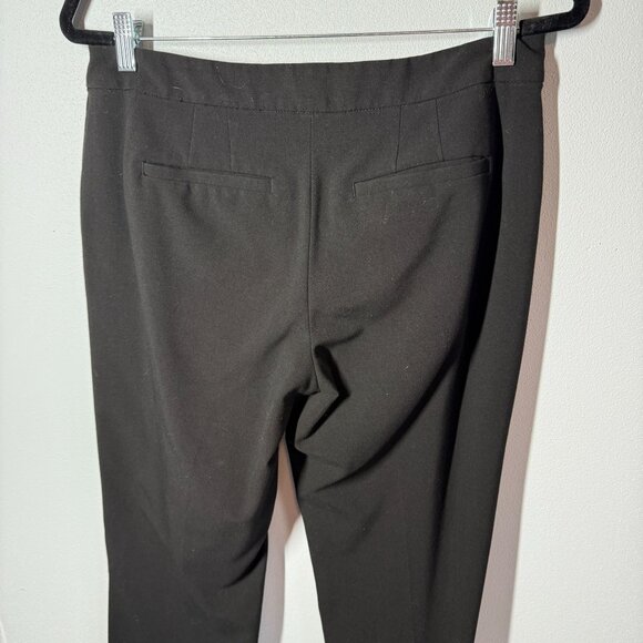 White House Black Market Stright Leg Trouser Dress Pant Sz 6 Black Office Career - Picture 6 of 10